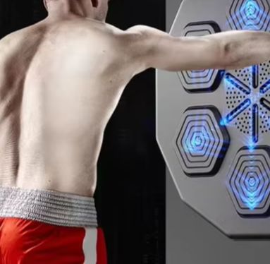 Electronics For Home - ホーム 大人向け大型壁掛けスマート電子アーケードゲーム トレーニング用 ボクシンググローブ付き ワンパンチミュージックボクシングマシン