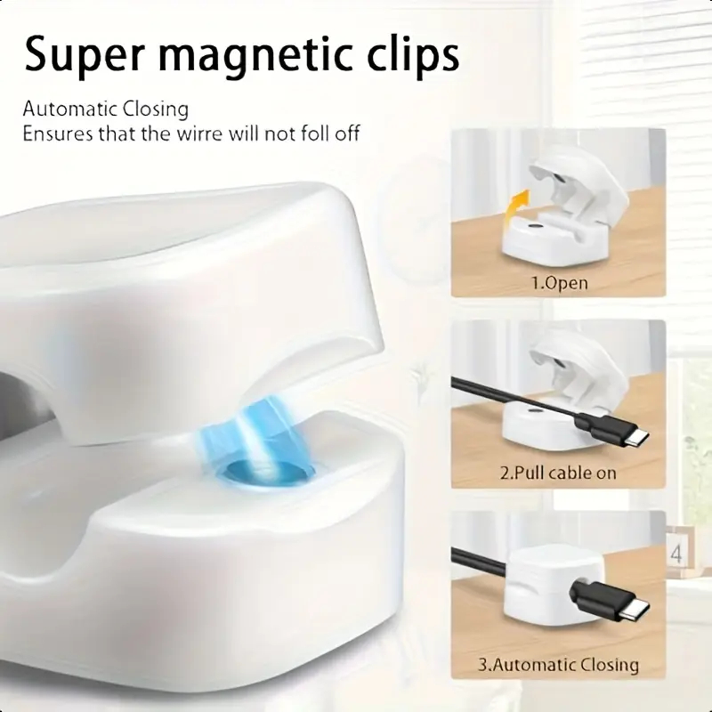 6/12/18 個磁気ケーブルオーガナイザークリップケーブル - Magnetic Charging Cable のレビューと価格