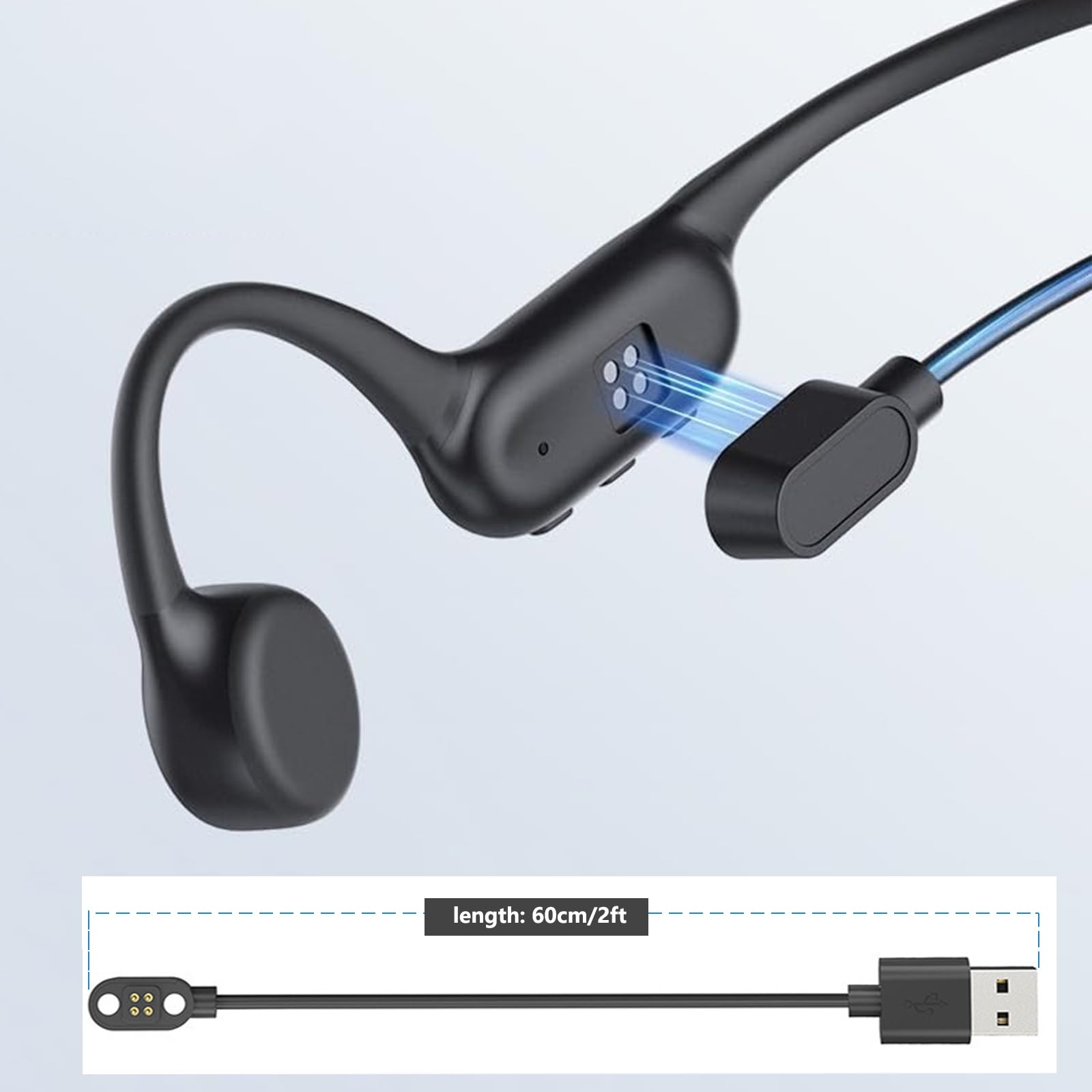 骨伝導イヤホン 磁気充電ケーブル付き X7/X8/X18/X - Magnetic Charging Cable のレビューと価格