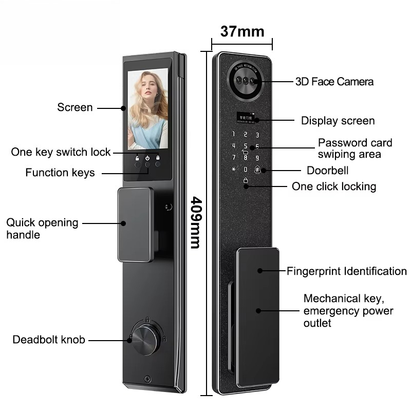 Tuya WiFi スマートドアロック、家庭用生体認証指紋ロ - Electronics & Gadgets Beginning With D のレビューと価格