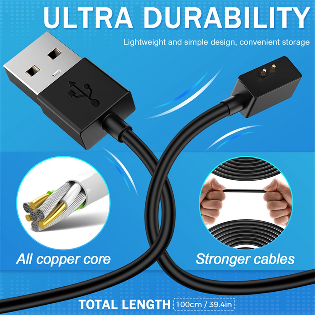 Watch 2 Lite スマートウォッチ用急速充電ケーブル - Magnetic Charging Cable のレビューと価格