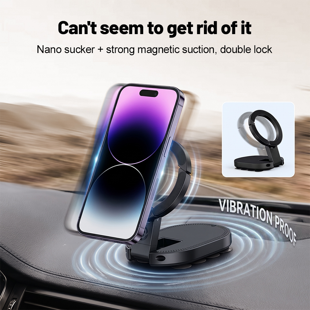 360 °   回転式3-in-1吸盤式マグネット携帯ホルダ - Magnetic Charging Cable のレビューと価格