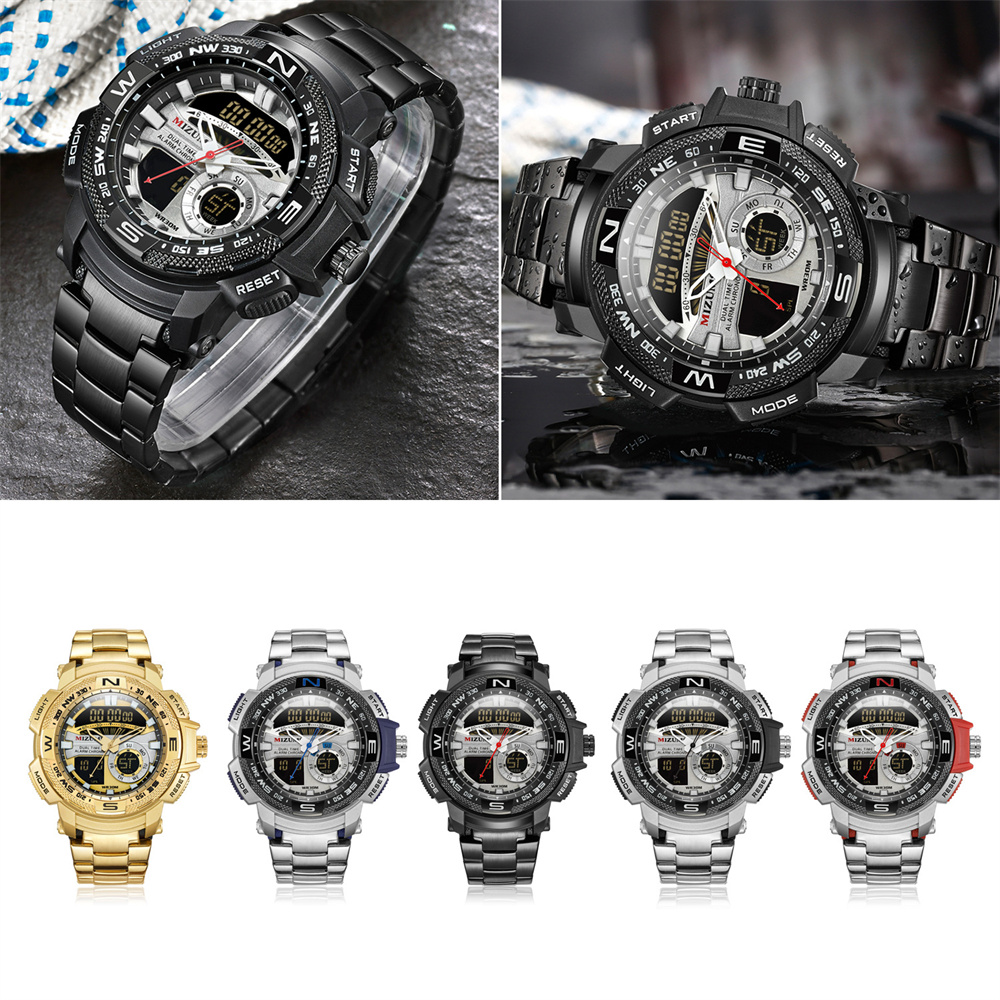 新しいデジタル腕時計男性トップの高級軍事スポーツ腕時計防水電 - Electronics Gadgets For Men のレビューと価格